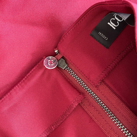 SOLD 👠 Icone Simons Burgundy Pencil Skirt XS - Picture 10 of 12